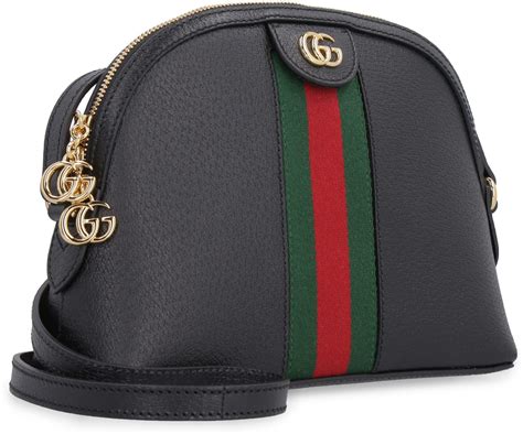 gucci black sleeve leather bag|gucci shoulder bag black handbags.